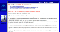 Desktop Screenshot of oregonaircraftdesign.com